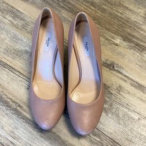 Prada nude heels. Great condition